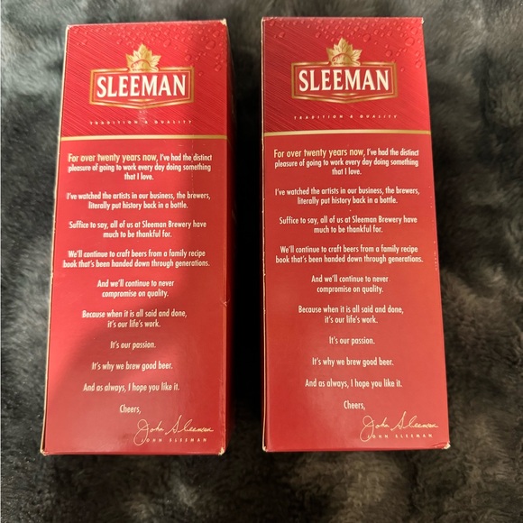 Sleeman brewery emboss beer glasses - Picture 2 of 7